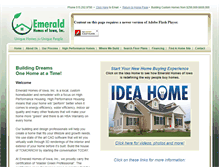 Tablet Screenshot of emeraldhomesofiowa.com